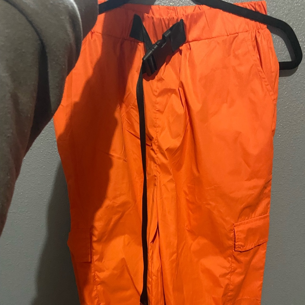 orange hiphop pants